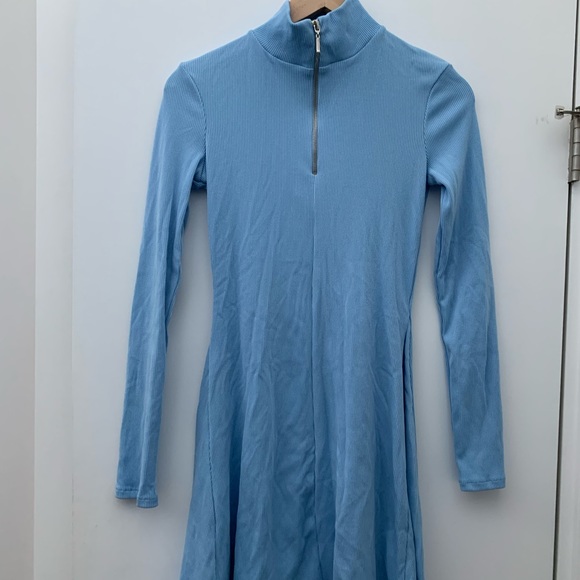 NWOT ZARA Zipped Rib Dress - Picture 2 of 2